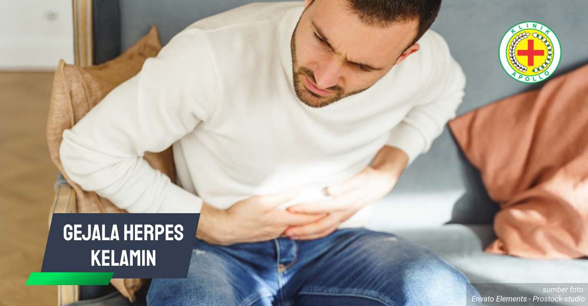 Ilustrasi Gejala Herpes Kelamin.