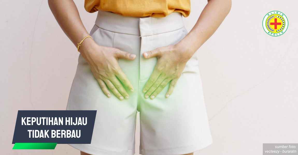 Ilustrasi Keputihan Hijau Tidak Berbau.